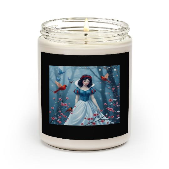 Snow White fantasy with birds. Scented Candles