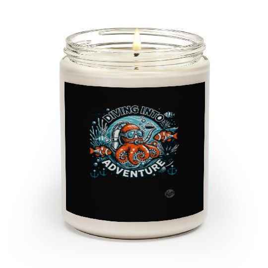 Diving Into Adventure – Octopus Diver Scented Candles