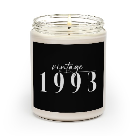 Vintage 1993 Elegant Minimalist Birthday Scented Candles