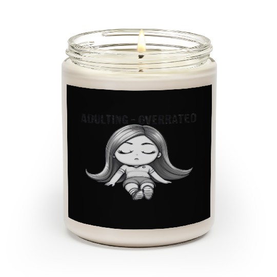 Adulting Overrated Scented Candles