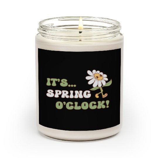 It's Spring o' clock! Floral Design Scented Candles