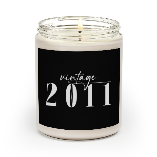 Vintage 2011 Elegant Minimalist Birthday Scented Candles