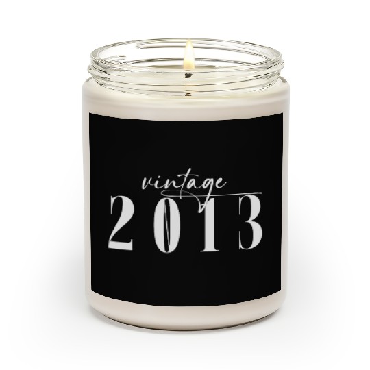 Vintage 2013 Elegant Minimalist Birthday Scented Candles