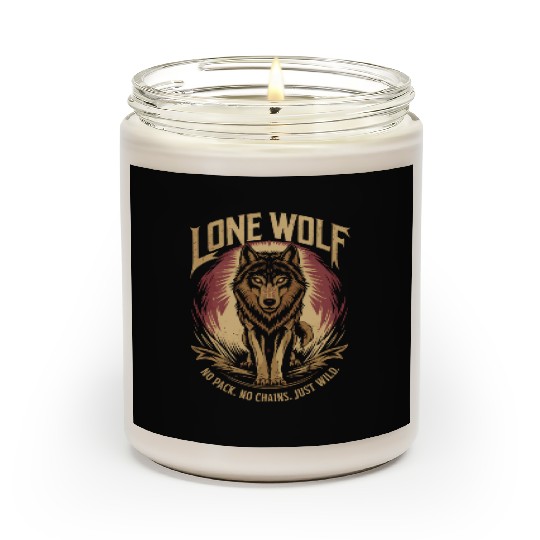 Lone Wolf - No Pack, No Chains, Just Wild Scented Candles
