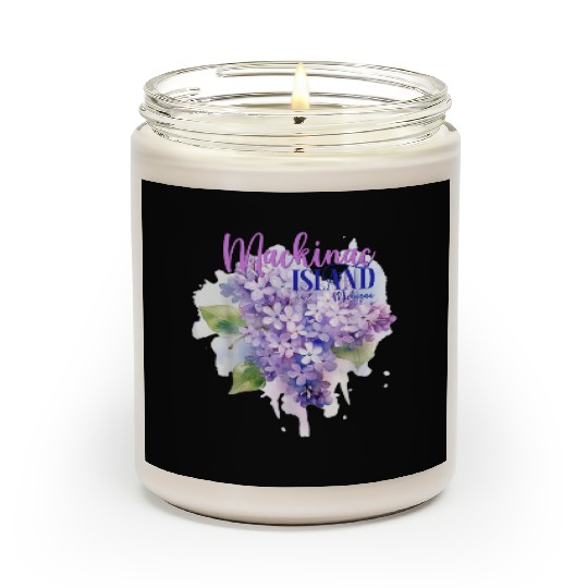 Mackinac Island Michigan Lilacs Lilac Festival Sta Scented Candles