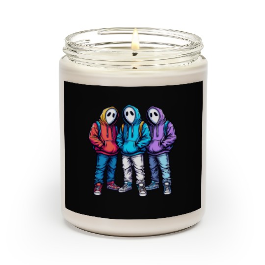 Mysterious Scented Candles Trio – Street Art Aesthetic