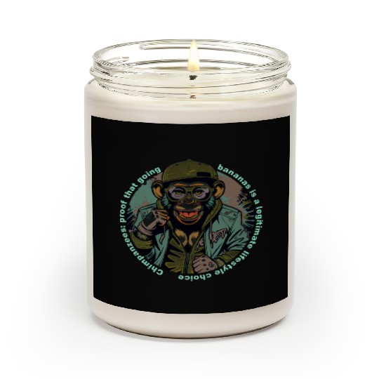 Streetwear Monkey Illustration Scented Candles