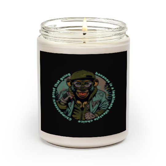 Streetwear Monkey Illustration Scented Candles