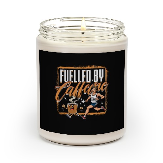 Marathon Marathoner Running Fuelled By Caffeine Scented Candles