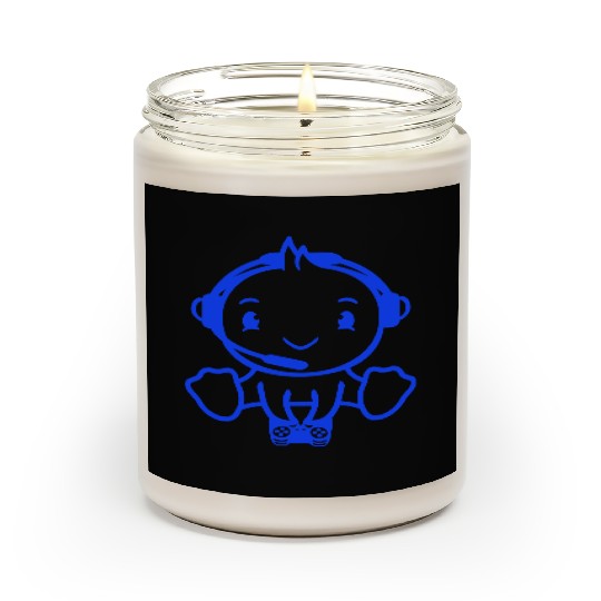 Bird Plays Gamer Nerd Console Headset Controller Scented Candles