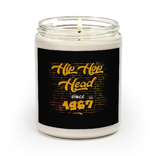 Hip-Hop Head Since 1967 - 58 Years of Rap & Rhymes Scented Candles