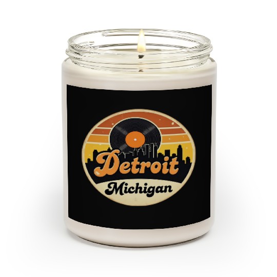 Detroit Souvenir and Travel Gift Idea Scented Candles