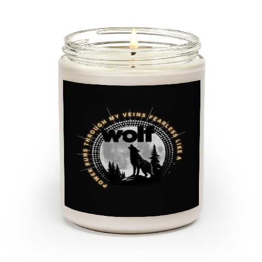 Fearless Wolf Full Moon Scented Candles