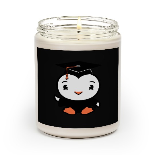 Bird School College Graduation Hat Education Cute Scented Candles