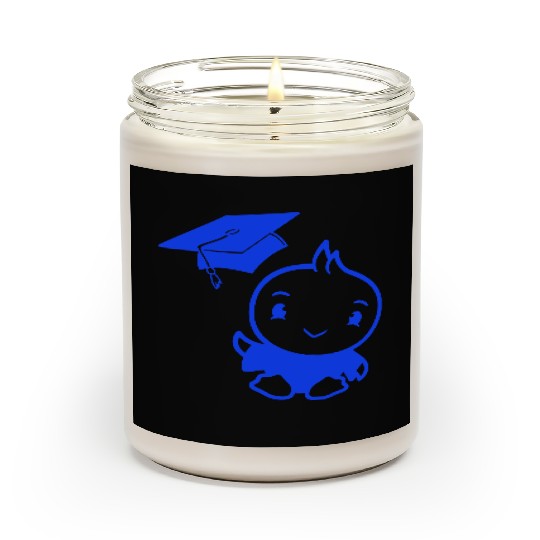 Bird School College Graduation Hat Education Cute Scented Candles