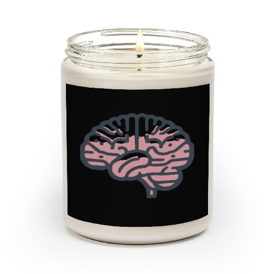 the anatomy of the brain Scented Candles