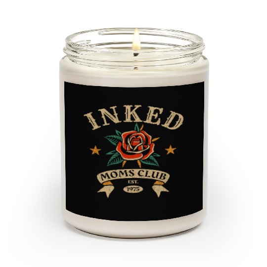 Inked Moms Club – Tattoo Rose Emblem Scented Candles