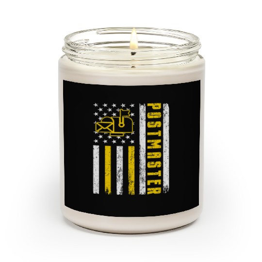 Postmaster USA Flag – Mail Carrier Postal Worker Scented Candles