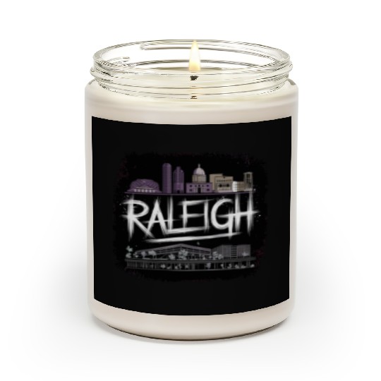 Raleigh Gift for North Carolina and Research Lover Scented Candles
