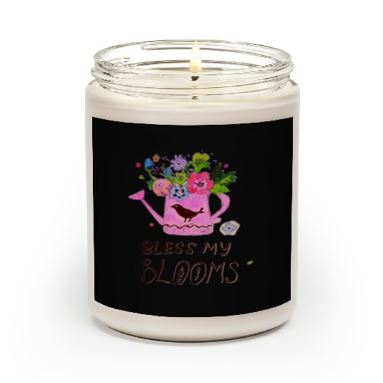 Spring flowers illustration Scented Candles