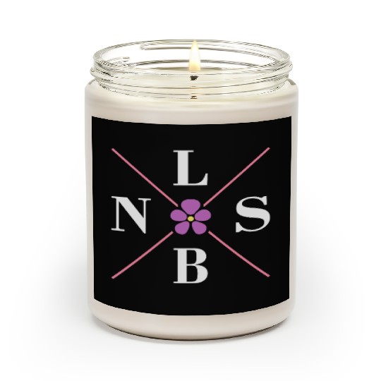 Subtle Lesbian Violet Flower Hidden Pride Scented Candles