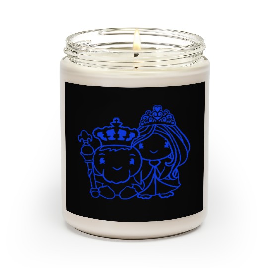 2 Ducks King Queen Prince Princess Couple Crown Scented Candles