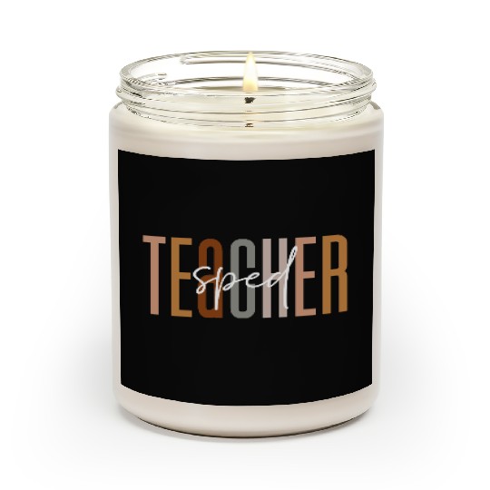 Sped Teacher Squad Crew Funny Special Education Scented Candles