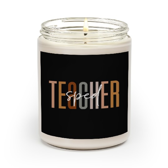 Sped Teacher Squad Crew Funny Special Education Scented Candles