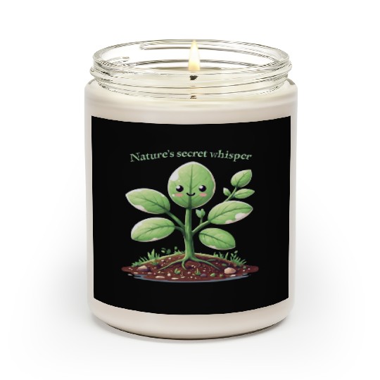 Energetic Cartoon Plant Character Scented Candles