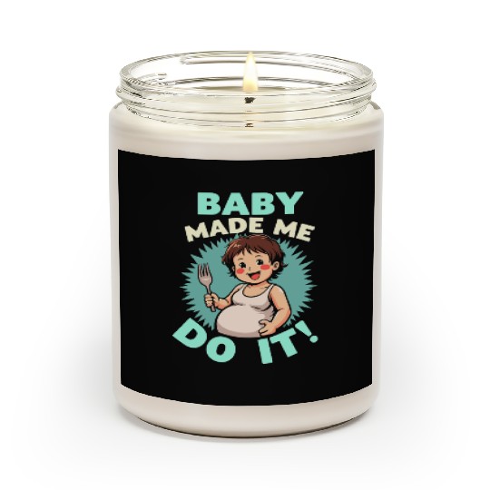 Pregnancy Cravings Funny Maternity Food Baby Bump Scented Candles