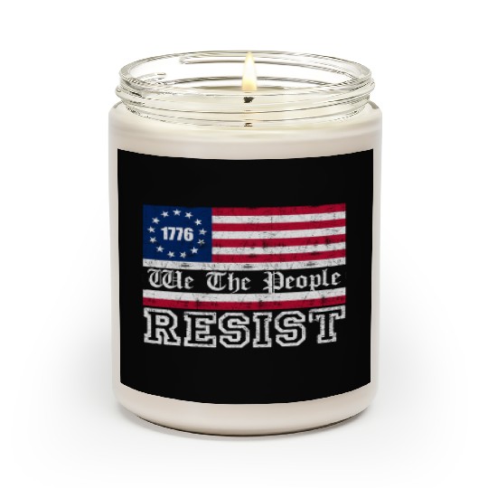 1776 Resist Trump Protest Anti Political US Fla Scented Candles