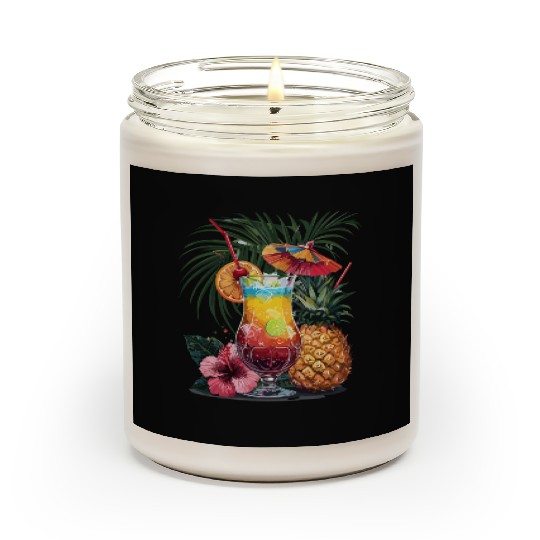 Tropical Vibes with Pineapple and Cocktail Scented Candles