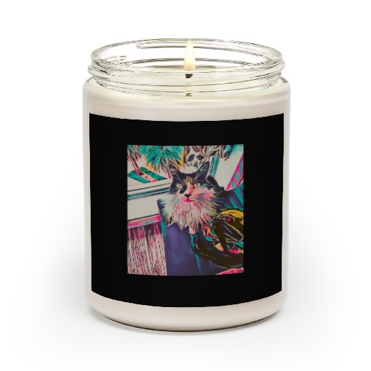 Tropical Funky Cat Scented Candles