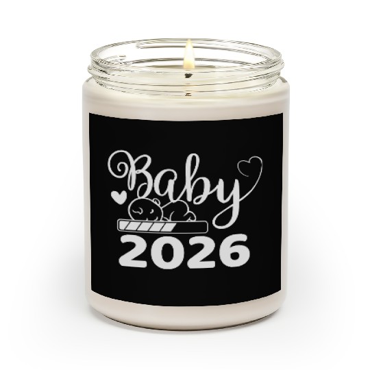 Baby 2026 Loading Expecting Joyful Arrival Scented Candles
