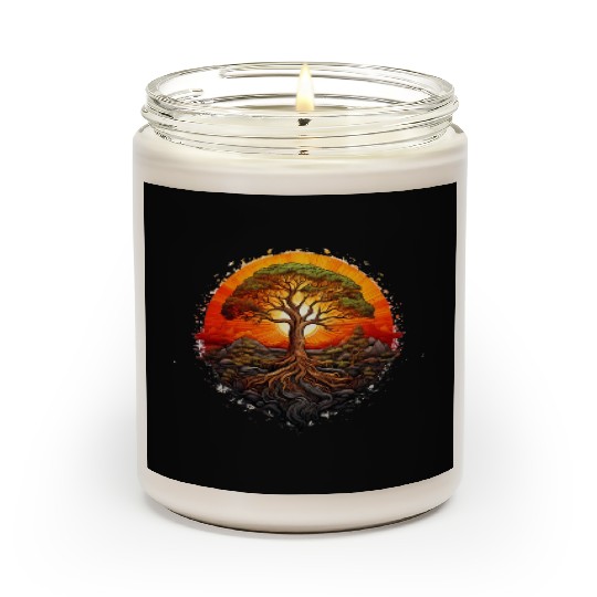 Tree of Life Long Scented Candles