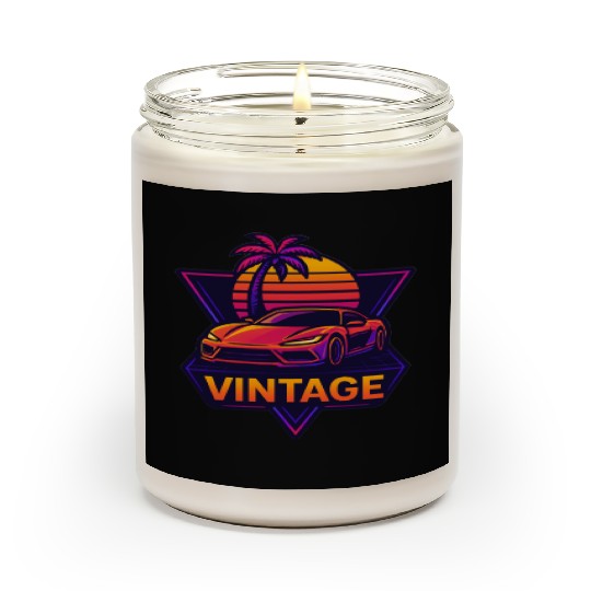 Retro Drive – Neon Synthwave Speed Scented Candles