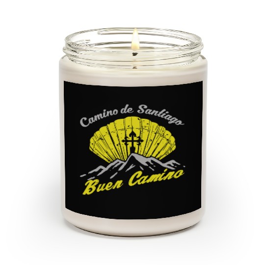 Way of St. James Buen Camino pilgrim shell Scented Candles