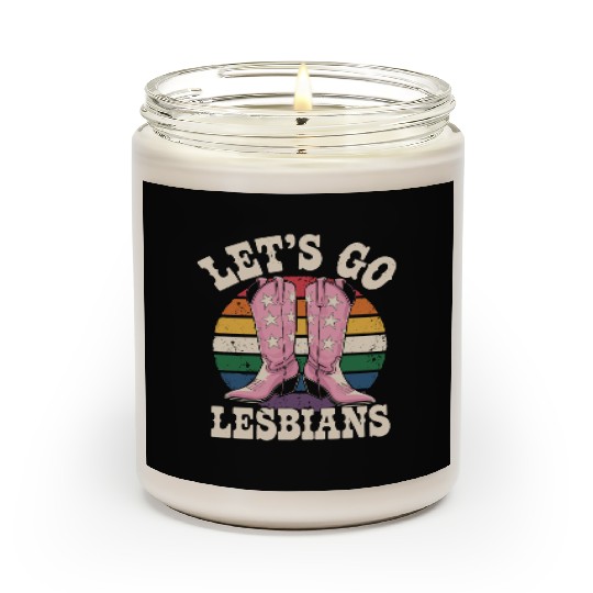 Let’s Go Lesbians Subtle Lesbian Pride Scented Candles