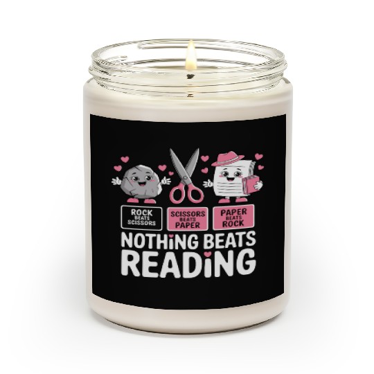 Rock Paper Scissors Nothing Beats Reading Scented Candles