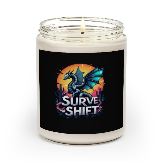 Survive the Shift Dragon Fantasy Art Scented Candles