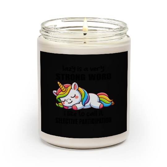 Sleepy Rainbow Unicorn Scented Candles