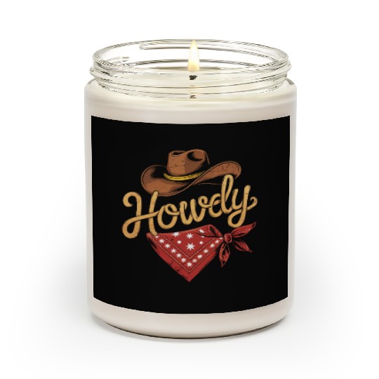 Howdy Cowboy Rodeo Scented Candles