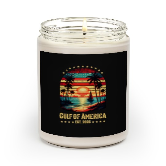 Retro Golf Of USA America Est 2025 American Flag Scented Candles