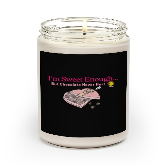 Mums Chocolate Lover Gift - I'm Sweet Enough... Scented Candles