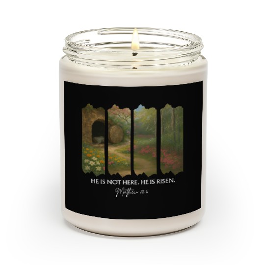 He is Not Here. He is Risen Scented Candles