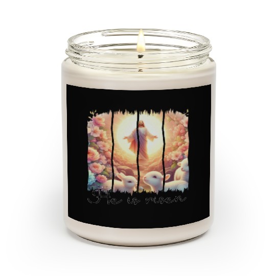Easter Day Jesus He is risen Scented Candles
