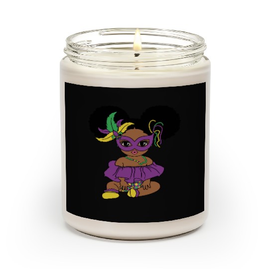 Mardi Gras Baby Girl Costume Design Scented Candles