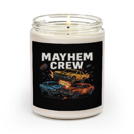 Mayhem crew derby Scented Candles crash race design wreckfest