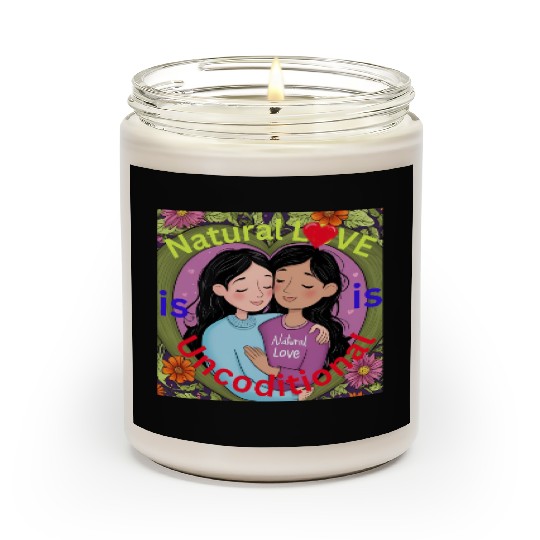 Natural love is unconditional Scented Candles