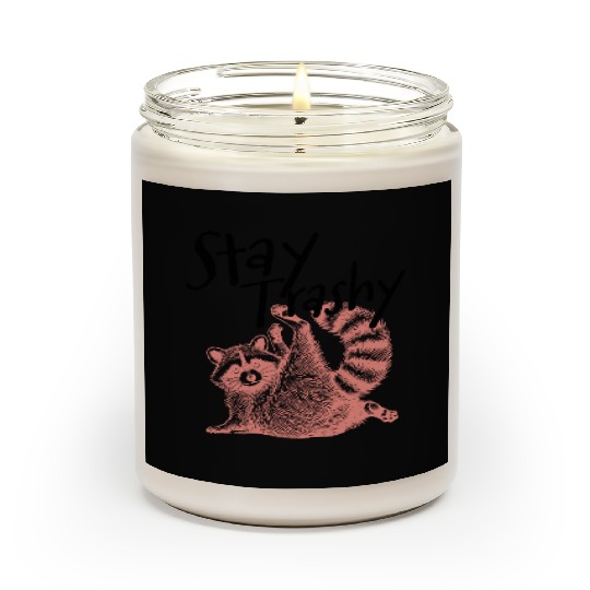 Stay Trashy Raccoon – Funny Meme Scented Candles